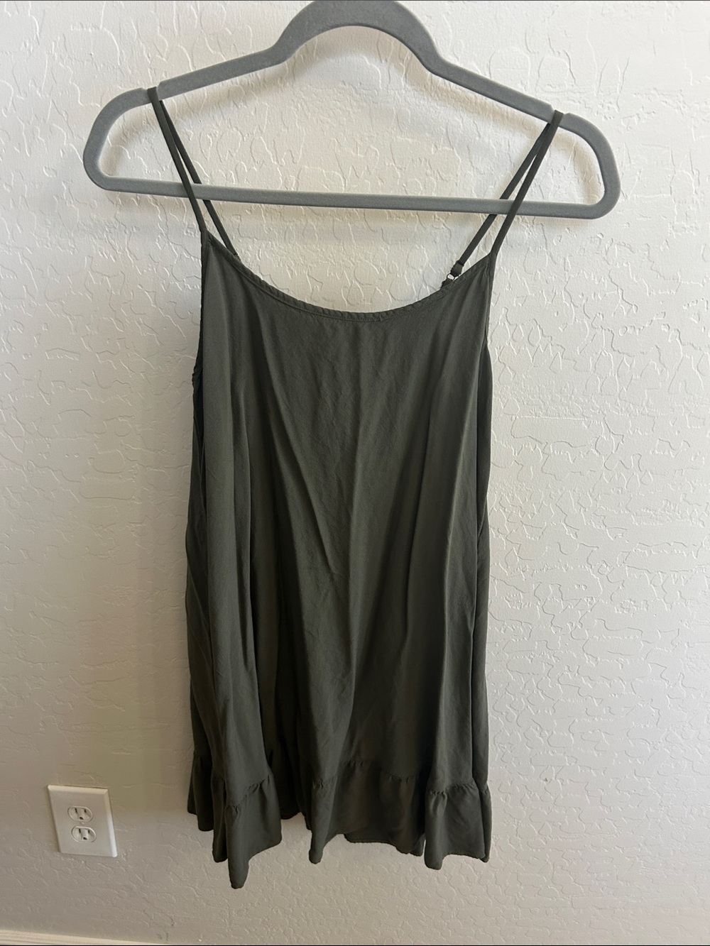 wild fable Olive Green Spaghetti Strap dress